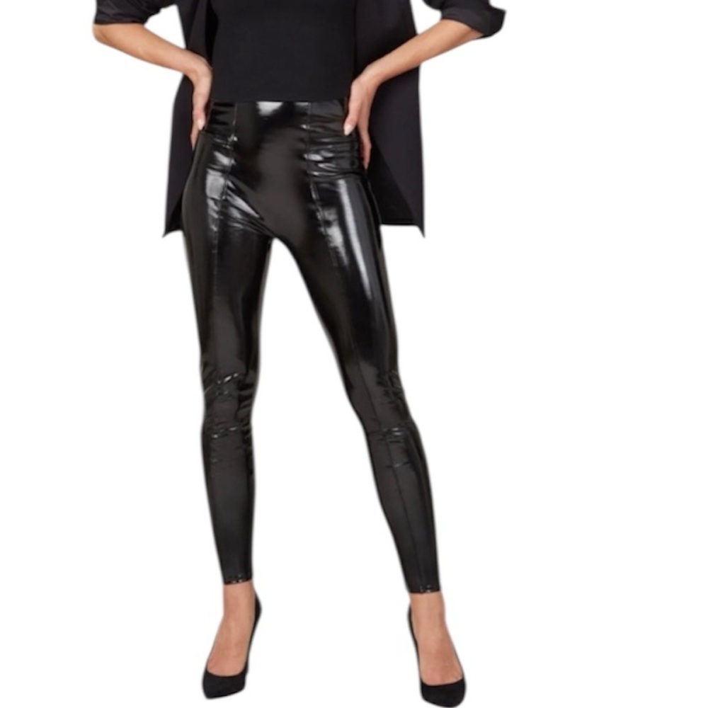 SPANX | Women’s Faux Patent Leather Leggings Size Medium
